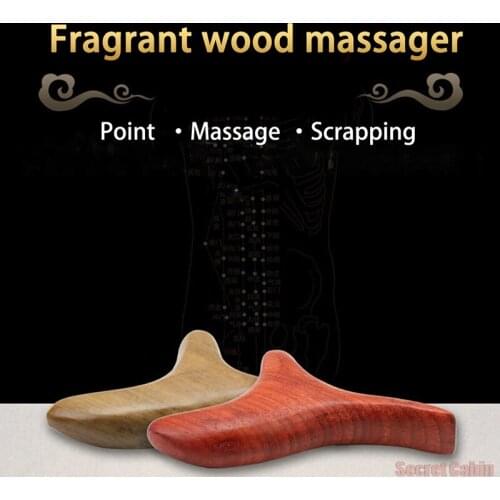 1Pc Body Neck Relax Blood Circulation Wooden Massager Triangle Trigeminal Fragrant