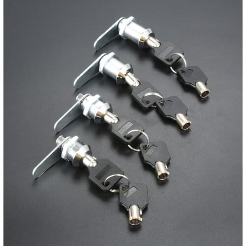1pc Drawer Tubular Cam Lock 16/20/25/30mm For Door Mailbox Cupboard Cabinet +2Pcs Keys +Locking Plate Furniture Drawer Hardware