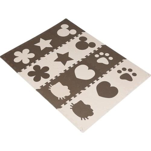 12Pcs Baby Child Foam Floor Mickey& Love & Dog Paw & Petals &Five-pointed Star Soft Baby Mat Educational Toy Gift For Kids HWC