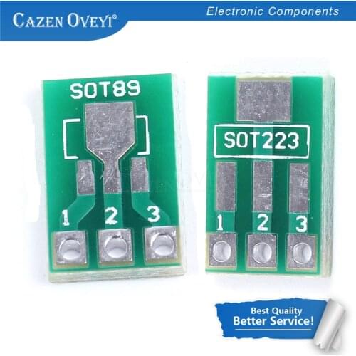 20pcs/lot SOT89 SOT223 to DIP Transfer Board DIP Pin Board Pitch Adapter keysets In Stock