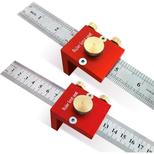 30cm/12 Inch Scribing Ruler 90 Degrees Scale Ruler Measuring Marking Gauge Woodworking Right Angle Ruler Carpenter Tools DIY
