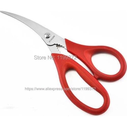50pcs Popular Lobster Shrimp Crab Seafood Scissors Shears Snip Shells Fish Scissor Kitchen Tool