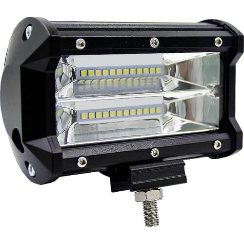 72W 10-48V 5 inch Car Lights Led Bar Work Light Bar Offroad Motorcycle Foglights Spotlight For Boats ATV UTV SUV Pickup Truck