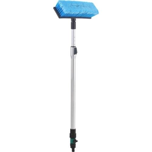 Car Automatic Telescopic Long Rod Spray Water Brush Auto Windshield Window Wipe Glass Cleaner Washing Tool