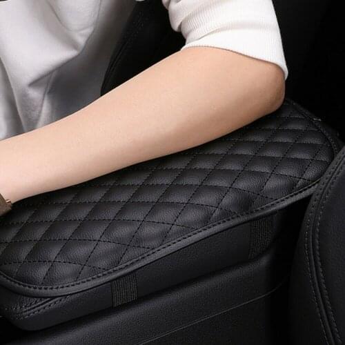 Car Accessories Auto Armrest Cushion Cover Leather Center Console Box Pad Protector Universal Soft Arm Rest Car Interior Padding