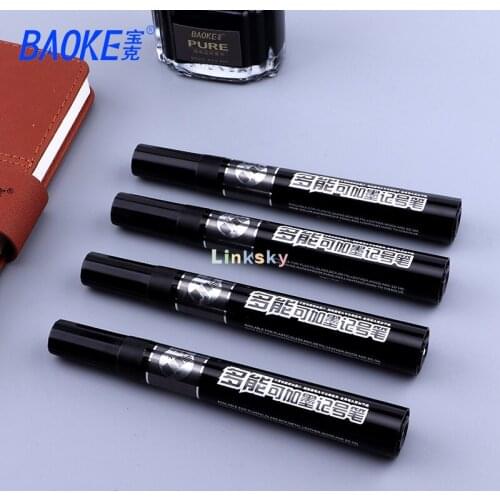 Baoke MP-296, Marker Pen, Black Red Blue, Multi-function, Ink Can Be Changed,marker Express Pen, Big Head Pen
