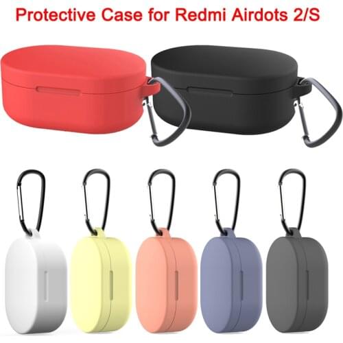 Earphone Case for Redmi Airdots S Silicone Protective Cover for Xiaomi Redmi Airdots 2 Wireless Earphone Pouch