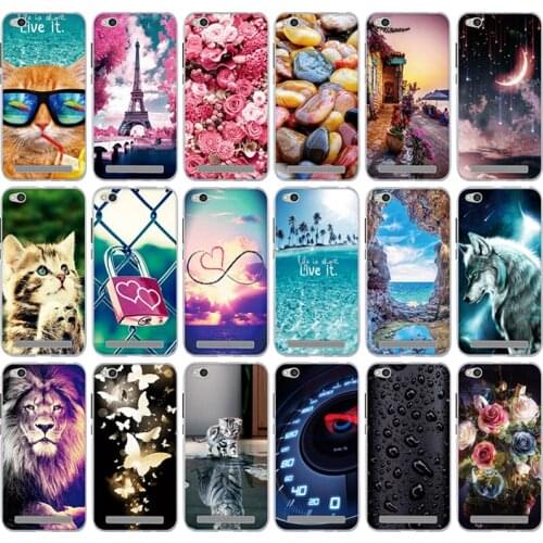 Case For Xiaomi Redmi 5A Case Cover Silicone Phone Case For Xiaomi Redmi 5A Cover Flower Cartoon Fundas For xiaomi Redmi 5A Capa