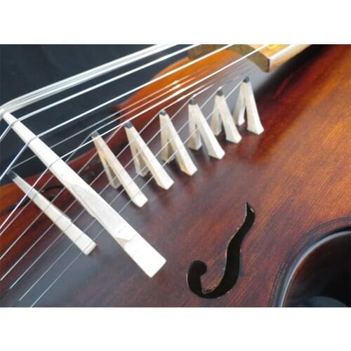 SONG Brand Copy old install Frets 25 1/4" viola da gamba with 7 bridges 14strings #10881
