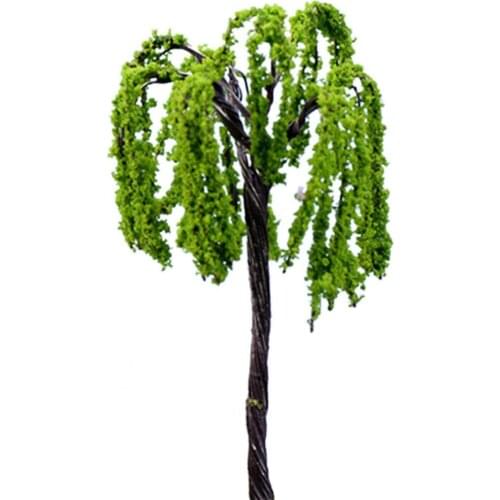 Artificial Plant Miniature Mini Different Shape Plastic Metal Dollhouse Tree Miniature For Home Decoration Accessories Wholesale