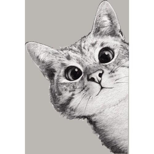 Cute Cat Iron On Heat Transfer Appliqued Tops Vinyl Diy Fashion Patch Iron Easy Print By Household Irons Stickers