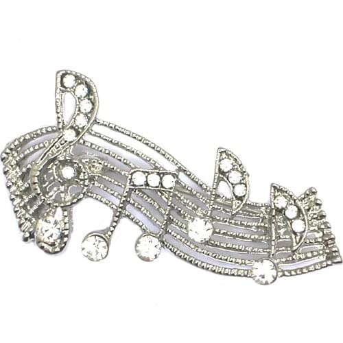 Musical Note Shape Brooches For Women Men Concert Jewelry Musician Lapel Brooch Pins Gifts