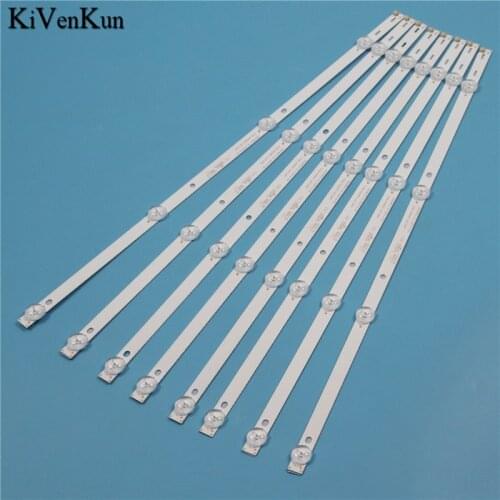 8PCS TV Lamp Kits LED Backlight Strips For Philips 50PUT6023/60 50PFT4002 LED Bars Bands 4708-K50WDC-A2113N01 Rulers K500WDC2