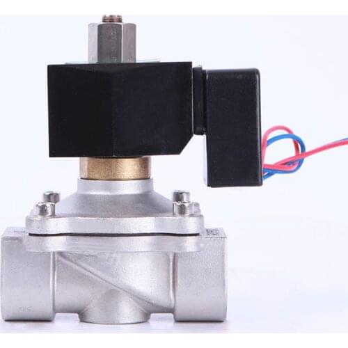 DN25 Normally Open Solenoid Valve Water Stainless Steel Solenoid Valve IP65 Fully Enclosed Coil