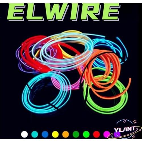 Ylant EL Wire Neon Light Novelty Light Neon LED lamp Flexible Rope Tube LED Strip String light Car Decoration With 6mm Sewing