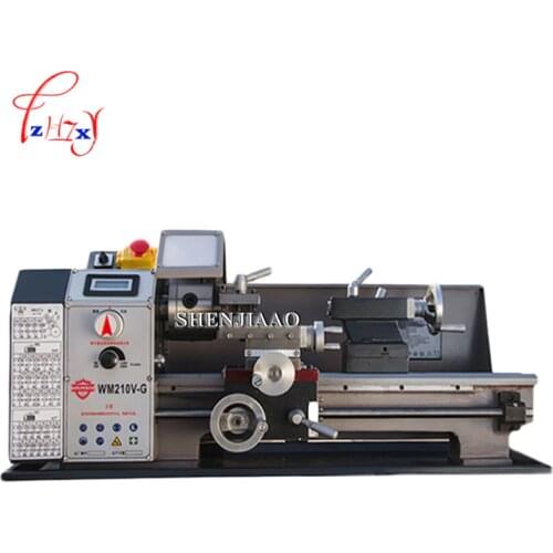 600W Speed High Power Brushless Motor Machine Tool Metal Lathe / All Steel Lathe Machine with Switch Control WM210V-G