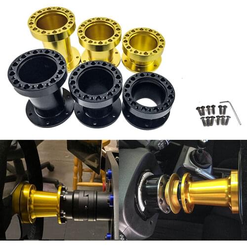 Universal Racing 51mm 76mm 101mm Height Steering Wheel Quick Release Snap off Hub Adapter Boss Kit Adapter Spacer