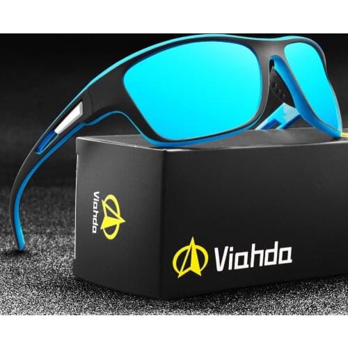VIAHDA NEW Polarized Sunglasses Men Mirror Sport Sun Glasses Women Luxury Vintage Driver Shades Oculos