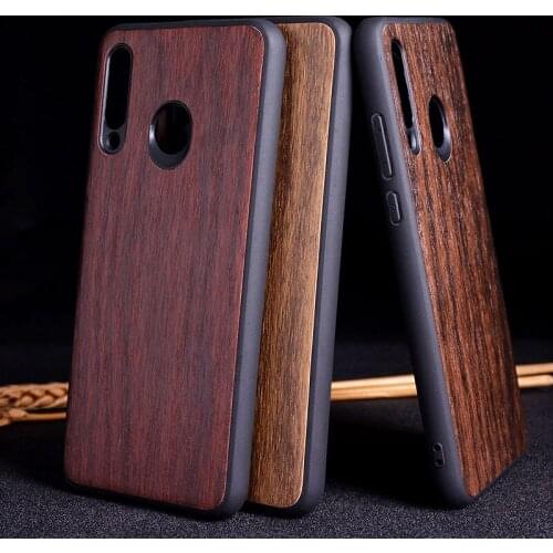 Vintage Wooden Pattern case for Huawei Honor P30 pro TPU+PC + wood PU leather skin covers coque fundas for Huawei P30 Lite