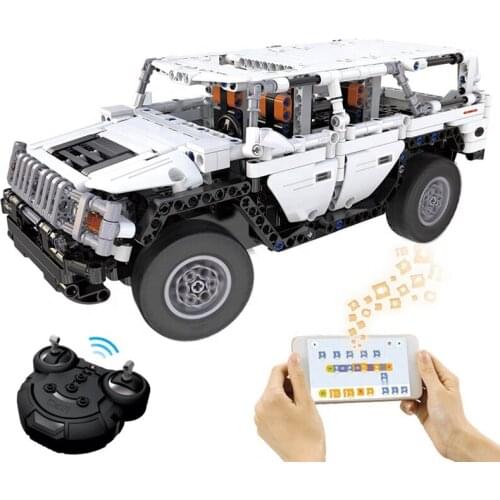 High Quality Remote Control Building Block APP&Remote Control Humme H2 OFF-Road Brick Car C51044W DIY RC Building Block car