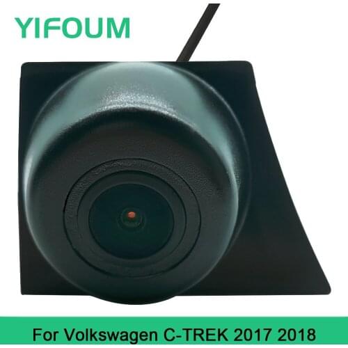 YIFOUM HD CCD Car Front View Parking Night Vision Positive Waterproof Logo Camera For Volkswagen VW C-TREK 2017 2018