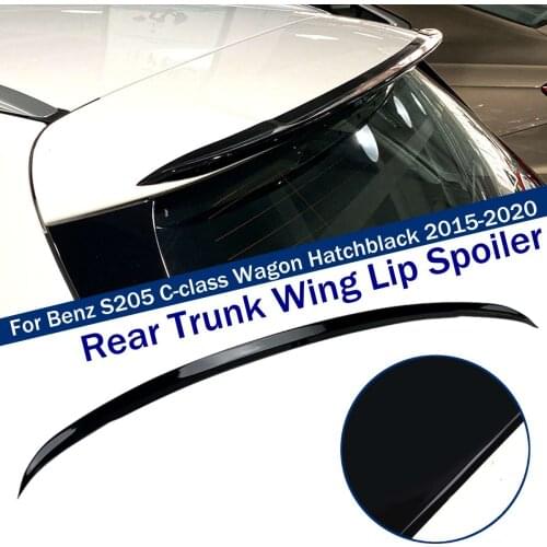 Rear Trunk Wing Lip Spoiler For Benz S205 C-class Wagon Hatchblack 2015-2020 Only 4-Door Auto Replacement Parts Rear Spoiler