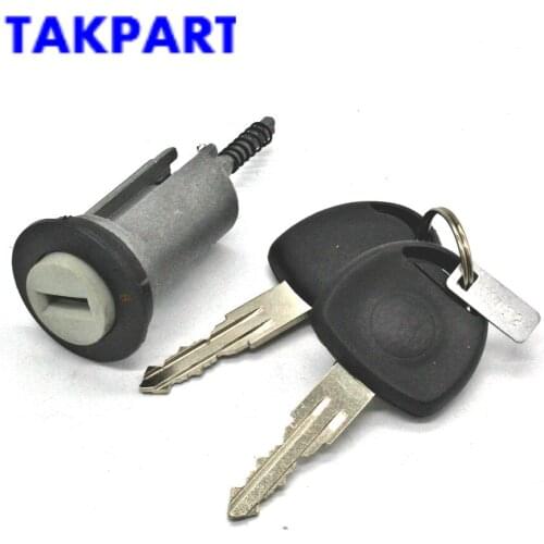 TAKPART Ignition Lock Barrel 2 Keys for VAUXHALL ASTRA CORSA ZAFIRA MERIVA TIGRA COMBO
