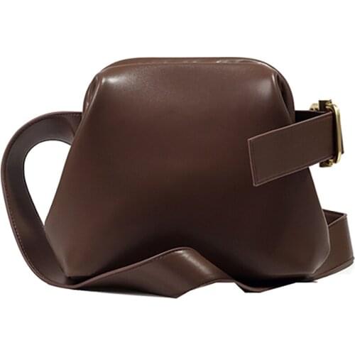 Nuleez Brand Waist Pack Women Big and Mini Size Korea Genuine Cowhide Leather Soft Cute Fashion Muiti-Use Popular Gift for Ladiy