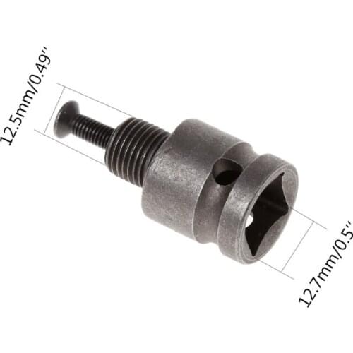 1/2'' Drill Chuck Adaptor for impact Wrench Conversion 1/2-20UNF with 1 Pc Screw