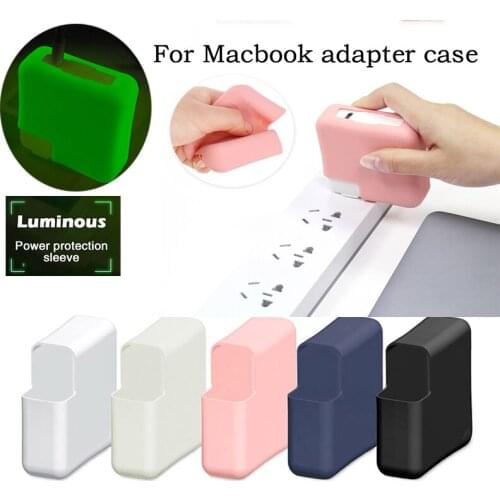 1Pcs Laptop Charger Silicone Cover Organizer Protectors Dustproof Laptop Sleeves Adapter Protective Case For MacBook Adapter