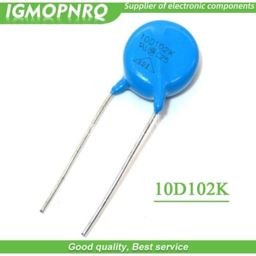 10PCS 102K Piezoresistor 10D102K 1000V igmopnrq Varistor Resistor
