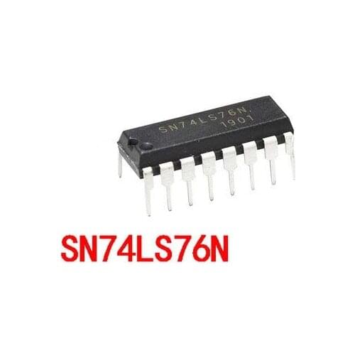 3pcs/lot SN74LS76N DIP16 74LS76 DIP HD74LS76AP DIP-16 HD74LS76P SN74LS76AN