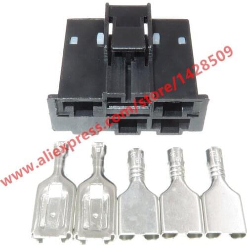 20 Sets 5 Pin 6.3mm Automotive Plug Electrical Female Connector