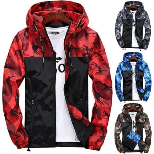 2021 Autumn Hiking Jackets Men Fashion Jacket Mens Coat Casual Mens Windbreaker Bomber Jacket Men Camouflage Outdoors Clothes