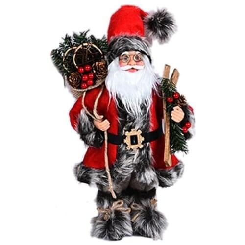 28EC 12/17/23’’ Toy Figure Mini Santa Doll Realistic Santa Claus Christmas Tree’s Ornament Miniature Toy for House Decoration