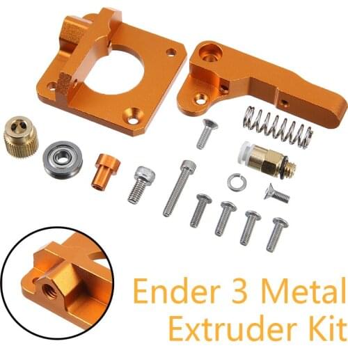 3D Gold Metal MK8 Extruder Aluminum Alloy Block Bowden Extruder 1.75mm Filament For CREALITY 3D Printer