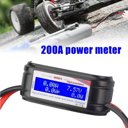 200A Watt Meter Power Analyzer High Precision RC with Digital LCD Screen for Voltage Current Voltage Current Measurement GK99