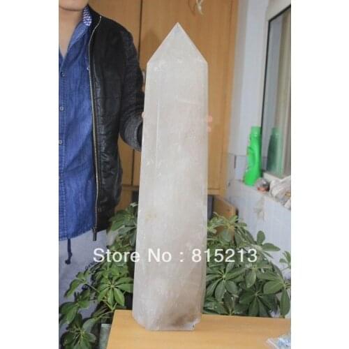 Ddh00672 BIG !! NATURAL CLEAR QUARTZ CRYSTAL POINT HEALING
