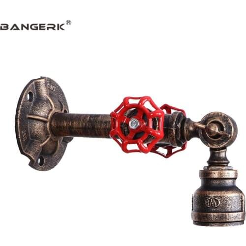 Loft Decor Retro Valve Water Pipe Wall Lights Industrial LED Wall Lamp Sconce Bedside Read Home Lighting Wandlamp Luminaire