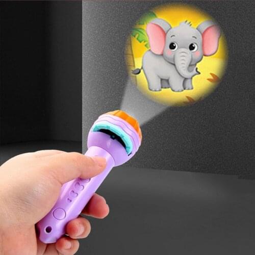 Baby Sleeping Story Book Slide Flashlight Projector Luminous Torch Bedtime Learning Fun Lamp View Images Light Up Toy Gift