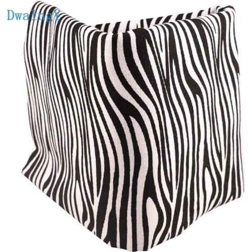 DwaIngY Zebra Cotton Canvas Fabric For Sewing,DIY Handmad Table Sofa Cloth Curtain Bag Home Decoration Material,Half Meter