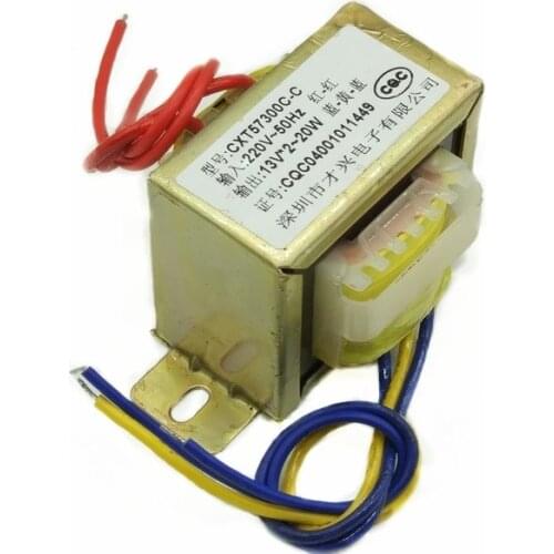 EI-20W type transformer 220V to 13V*2 double 13V 0.8A power 20W copper power amplifier