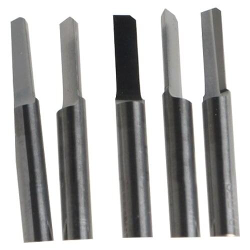 HUHAO 5pc 3.175*2.5*8mm Haft Straight Router Bits CNC Cutter Carbide Cutting Tools Engraving Bit Work PVC/Wood Machine