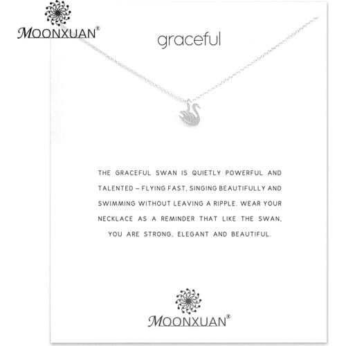 Graceful Swan Gold Sliver Choker Chain Necklace Women Kolye Collares De Moda 2019 Colar Jewelry Collier Bijoux Femme Chocker