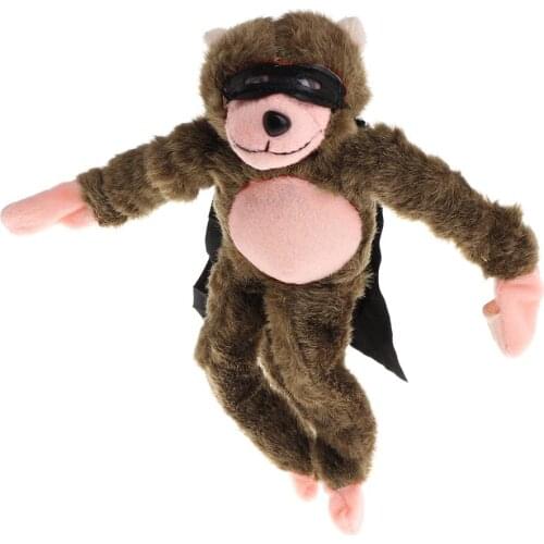 Flying Monkey Chicken Duck Frog Cow Screaming Flying Slingshot Fun Plush Toys