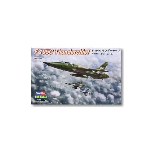 Hobby Boss 1/48 scale aircraft models 80333 F-105G Thunderchief air defense attack aircrafts "wild weasel"