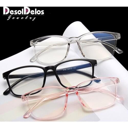 2019 Fashion Women Glasses Frame Men Transparent Eyeglasses Frame Vintage Square Clear Lens Glasses Optical Spectacle Frame