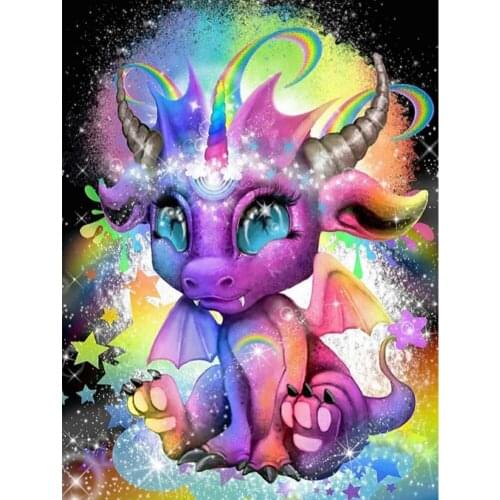 5D DIY Full Drill Diamond Painting Cartoon Color Unicorn Horse Diamond Embroidery Mosaic Kit Home Decor Art Wall Gift