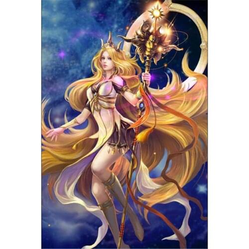 Woman Constellation DIY Cross Stitch 11CT Embroidery Kits Craft Needlework Set Cotton Thread Printed Canvas Home Sell