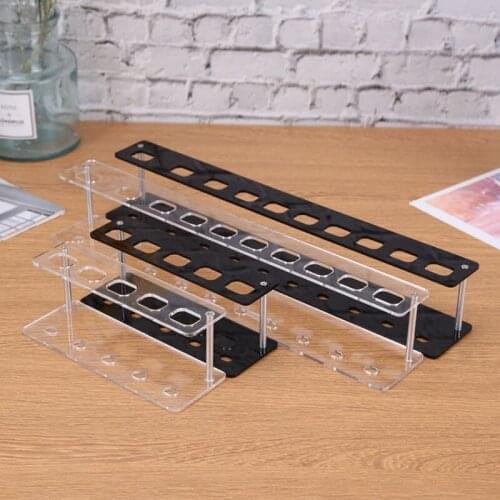 5/10 Hole Oval Brush Holder Rack Wite Black Water-Based Stamping Ink Card Stencil Background Make 2021 New